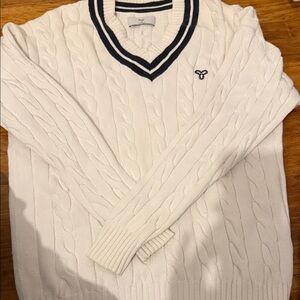 Tna White Cable Knit Sweater